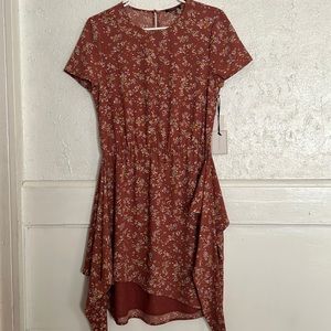 1 slate, size small, floral dress